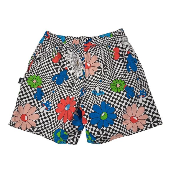 Stussy Psychedelic Flower Floral Checkered Shorts - Picture 5 of 7